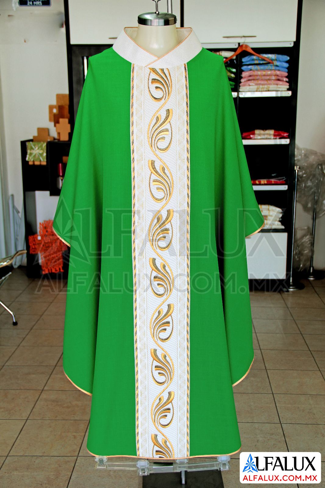 01 FUENTE Casulla Alfalux Verde Bandera 012 (2)